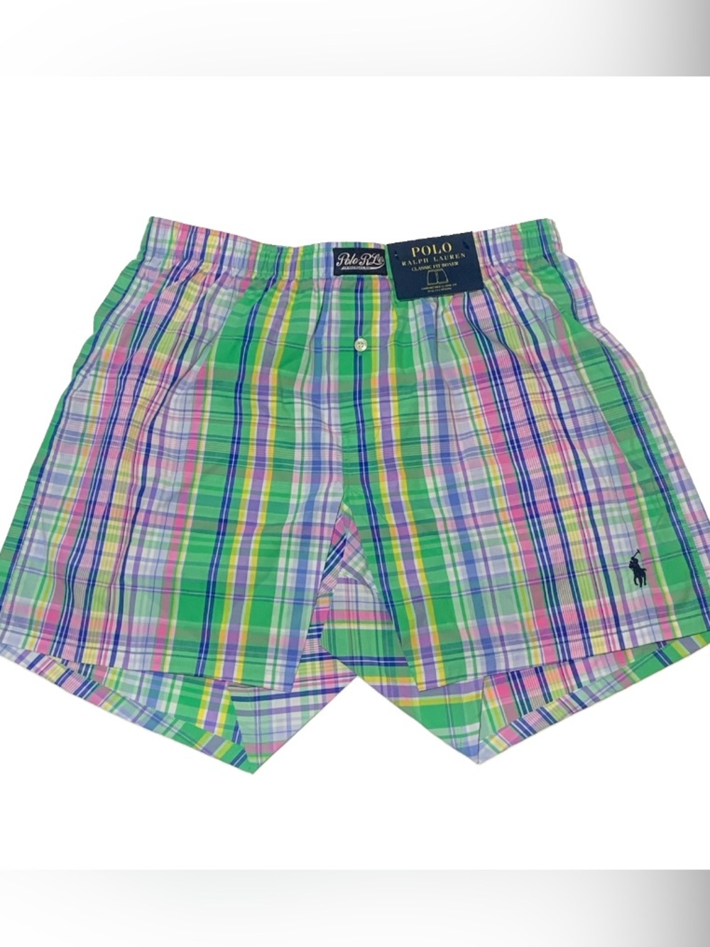 Polo Ralph Lauren Plaid Boxer Shorts Underwear Preppy Men’s Sz M NWT